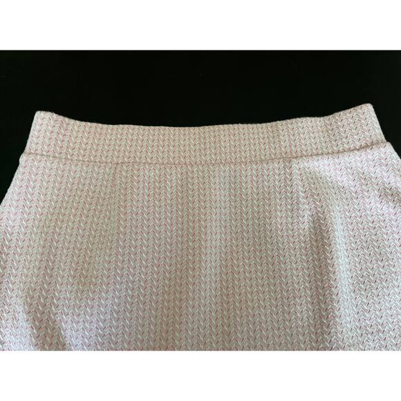 Ann Taylor Loft Petites Light Pink and White Preppy Skirt SizeM - Picture 8 of 10
